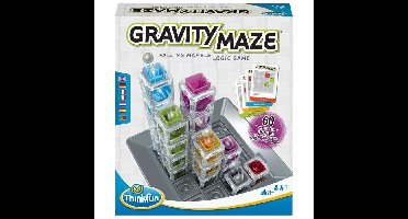 Gravity Maze logicaspel, puzzel, circuit-ball-constructie, 60 uitdagingen, 8 jaar oud-Ravensburger, 76433, ThinkFun