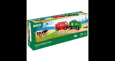 Brio Boerderijtrein op batterijen - houten circuit