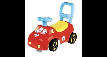 Smoby - 2 in 1 kinderautodrager - Peppa Pig - Doos onder het zadel + claxon - Vanaf 10 maanden - Made in France