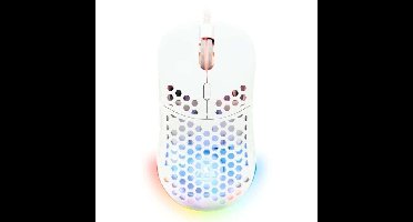 Bedrade gamingmuis - The G-Lab - KULT-OXYGEN - RGB - 12800 DPI - Wit