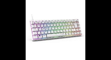 Gamingtoetsenbord - The G-Lab - KEYZ TITAN - Mechanisch (rode schakelaar) - Bedraad - RGB - Wit