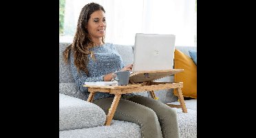 Bamboe Opklapbare Bijzettafel Lapwood InnovaGoods