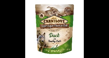 CARNILOVE Dog Pouch Duck & timothy grass - natvoer voor honden - 300g