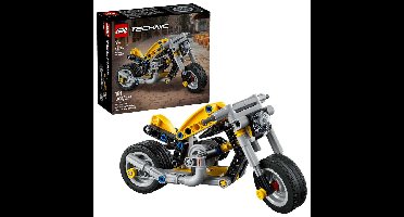 LEGO TECHNIC 42225 Gele motorfiets