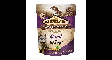 CARNILOVE Dog Pouch Quail & Yellow carrot - natvoer voor honden - 300g