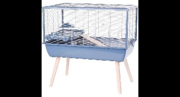 Verhoogde knaagdierenkooi - ZOLUX - Néolife - Voor hamsters - 78 x 48 x 75 cm - Blauw