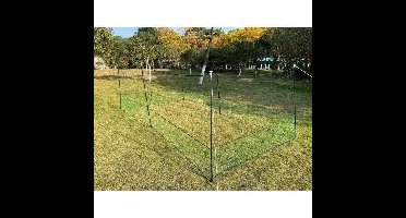 ZOLUX Kippenomheiningsnetset - 12m x 125cm - H-vormige palen - Toegangspoort - Inclusief haringen