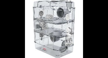 ZOLUX Rody3 trio 3-laags kooi - Voor hamsters, muizen en gerbils - L 41 x D 27 x H 53 cm - Wit