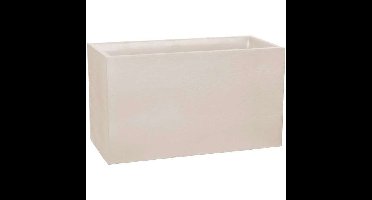 EDA Volcania Muurplantenbak - 116 liter - Binnen/Buiten - Steenlook - 99,5 x 39,5 x H 60 cm - Kalksteenbeige