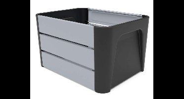 Fietskrat Mirage 'Klik 'n Krat' - zwart-grijs - 24L