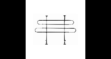 Veiligheidsbarrière Trixie Zwart 85-140 cm 75-110 cm