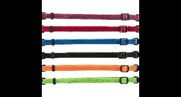 Hondenhalsband Trixie Zwart Rood Kobaltblauw Appel M/L 22-35 cm (6 Stuks)
