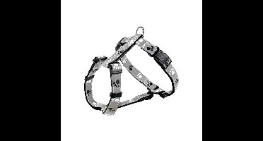 Hondentuigje Trixie Silver Reflect Zwart Grijs M/L