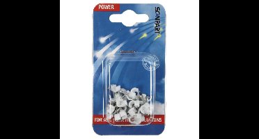Scanpart Snoerclips 5mm Rond Wit A25