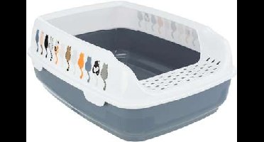 TRIXIE KATTENBAK DELIO PAARS / WIT