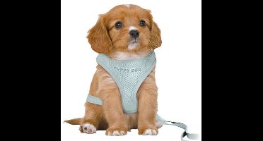 TRIXIE HONDENTUIG JUNIOR PUPPY SOFTTUIG MET RIEM MINTGROEN