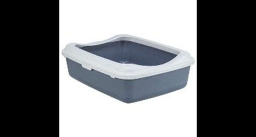 TRIXIE KATTENBAK CLASSIC MET RAND PAARS / WIT