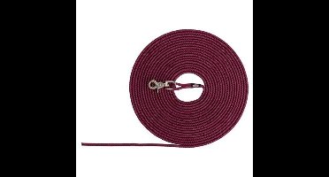 TRIXIE HONDENRIEM SLEEPLIJN ROND ZONDER HANDLUS SANGRIA ROOD