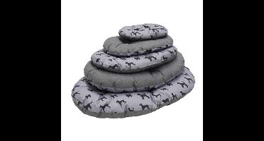 ROSEWOOD HONDENKUSSEN ALL SEASONS OVAAL HONDENPRINT / GRIJS