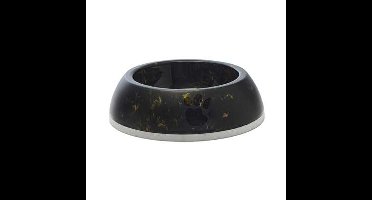 SAVIC VOERBAK DELICE 3 MARBLE ZWART / GOUD