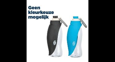 TRIXIE DRINKFLES MET BAKJE SILICONEN ASSORTI