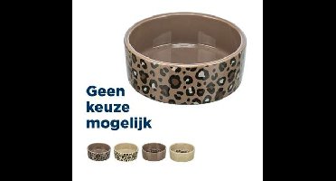 TRIXIE VOERBAK / DRINKBAK LEO KAT KERAMIEK PANTERPRINT ASSORTI