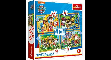 Trefl Paw Patrol 4in1 Puzzel 35-70 Stukjes
