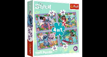 Trefl Disney Stitch 4in1 Puzzel 35-70 Stukjes