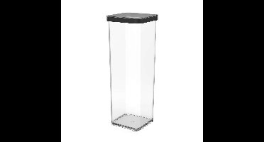 Rotho LOFT Bewaardoos 10x10x28.5 cm 2L Zwart/Transparant