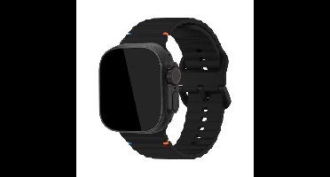 Mobilize Silicon Watch Band - Buckle - for Apple 42/44/45/49mm - Black