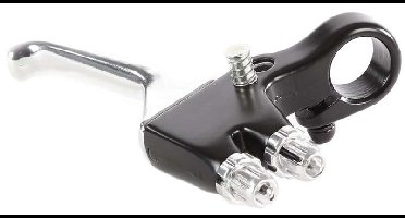 Remgreep rechts Mirage dubbele kabel - zwart/zilver (bulkverpakking)