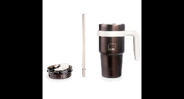 Beker met oor Ibili 669005 Grijs Roestvrij staal