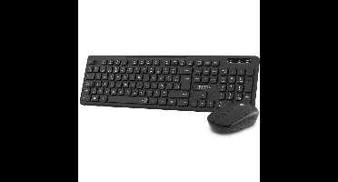 Toetsenbord en draadloze muis Subblim SUBKBC-CSSW10 Zwart Qwerty Spaans QWERTY