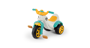 Dolu Super-Bike Driewieler Wit/Blauw/Geel