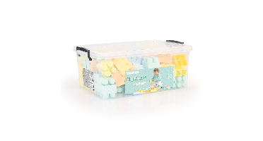 Dolu Grote Blokken in Plastic Doos 125Stuks