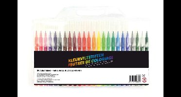 Kangaro K-750024 Viltstiften Dunne Punt Etui Met 24 Kleuren