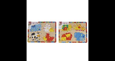 Big Tree Houten Inlegpuzzel Dieren