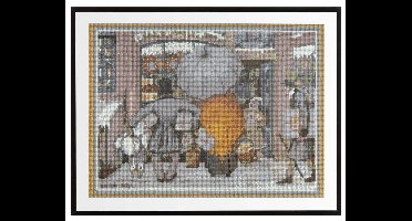 Grafix Diamond Painting Anton Pieck Etalage 40x50cm