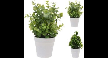 Kunstplant in Bloempot Groen 25cm