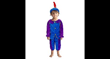 Pietenpak 110-116 Paars/Blauw