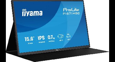 iiyama ProLite P1671HSC-B1 computer monitor 39,6 cm (15.6") 1920 x 1080 Pixels Full HD LED Zwart
