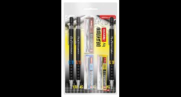 Aristo AR-23559 Vulpotlodenset HB 0.35/0.5/0.7mm Met Gratis Potloodstiftjes