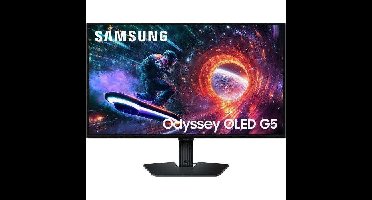 Gaming PC-monitor - SAMSUNG - 27" - QHD - 180Hz - OLED-paneel - 0,03 ms - In hoogte verstelbaar - ODYSSEY OLED G5 - G50F