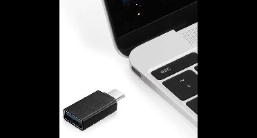 Gembird A-USB2-CMAF-01 tussenstuk voor kabels USB Type-C USB Type-A Zwart
