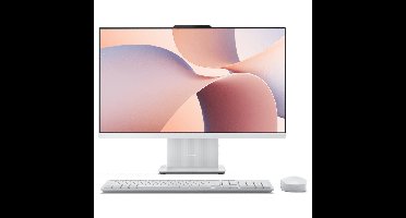 Lenovo IdeaCentre AIO 27ARR9 All-in-One pc | Geen Windows - 27" Full HD - Ryzen 7-7735HS - 16 GB RAM - 512 GB opslag - Draadloos toetsenbord en muis