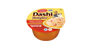INABA Dashi Delights kip tonijn & zalm bouillon - kattensnoepje - 70g