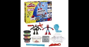 Play-Doh Spider-Man, Slash Attack-set met 2 flexibele figuren, 7 accessoires en boetseerklei, 4 jaar, Marvel