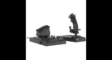 Hori PC-vliegsysteem en HOTAS-houder - Dubbele joystick-roerfunctie - 200 configureerbare functies - Zwart