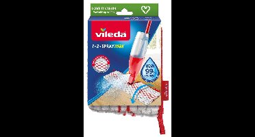 Vileda 1.2 Spray Max Dweilkop Rood, Wit