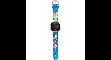 LED-horloge - KINDERLICENTIE - Sonic - Leeftijd 4+ - Blauw